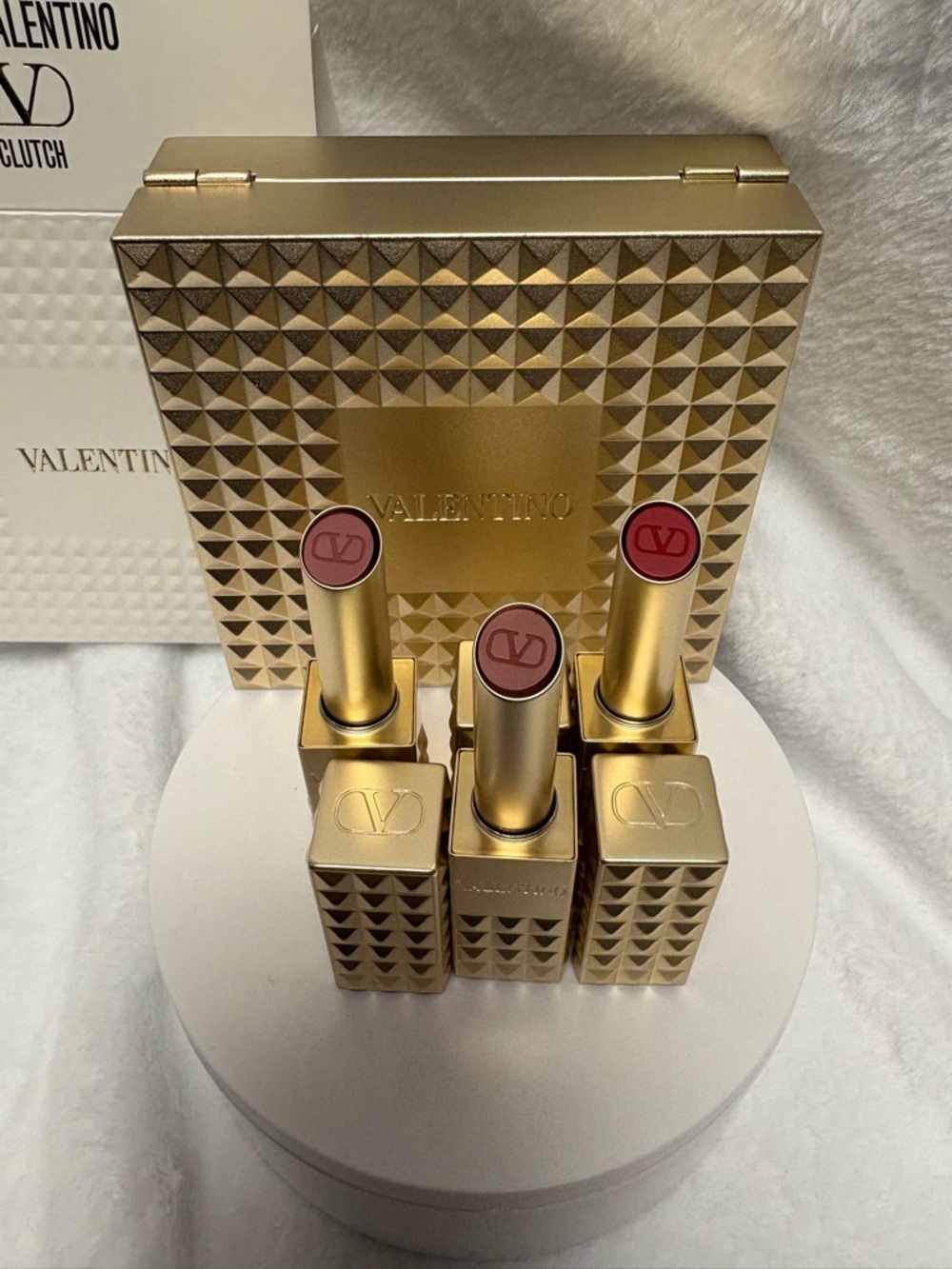 Spike Valentino Lipstick Clutch Set- 3 x 2.3g - 123R 134R 200A New in Box